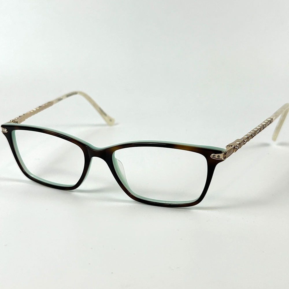 Tura R586 Women's Eyeglasses Frame Black Tortoise Plastic Full Rim 54-16-140 mm